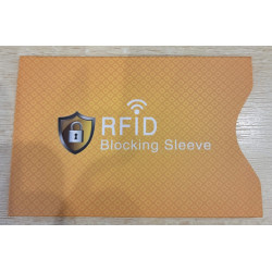 Etui de protection anti NFC pour carte bancaire et badge NFC Orange
