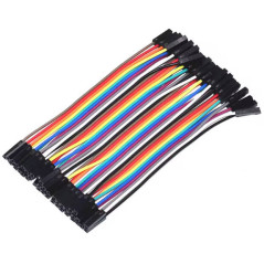40 câbles dupont F/F 10 cm