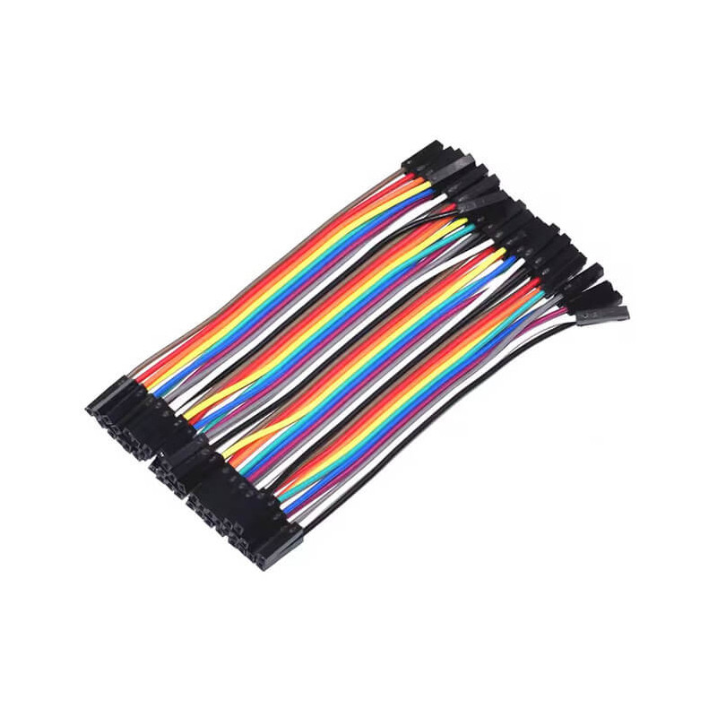 40 câbles dupont F/F 10 cm